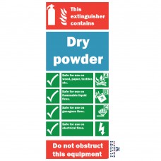 Powder Fire Extinguisher Sign